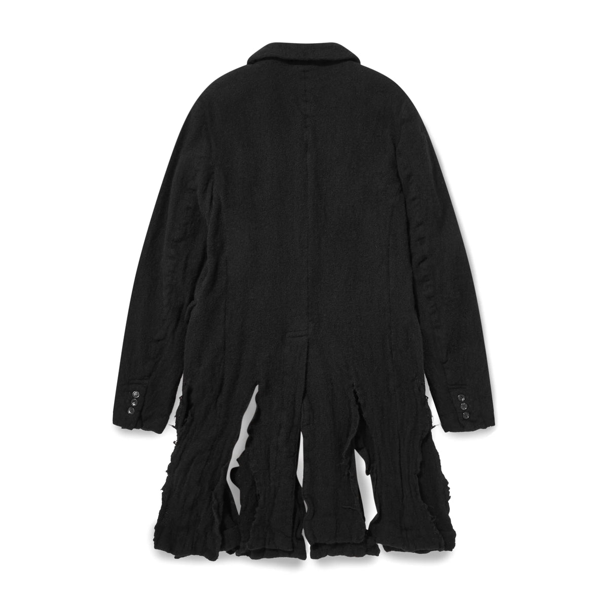 Black CDG Long Boiled Wool Jacket – COMME des GARÇONS ...