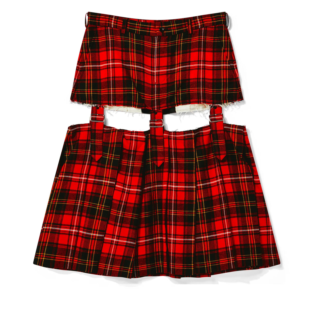 Black CDG Tartan Wool Buckled Skirt – COMME des GARÇONS Germany