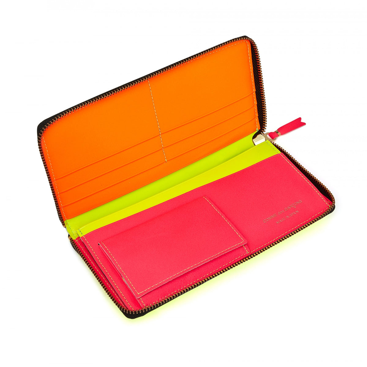 Belts Comme Des Garçons Wallet - Super Fluo reversible belt in yellow and  oran - SA0910SFSUPERFLUOORANGEYELLOW