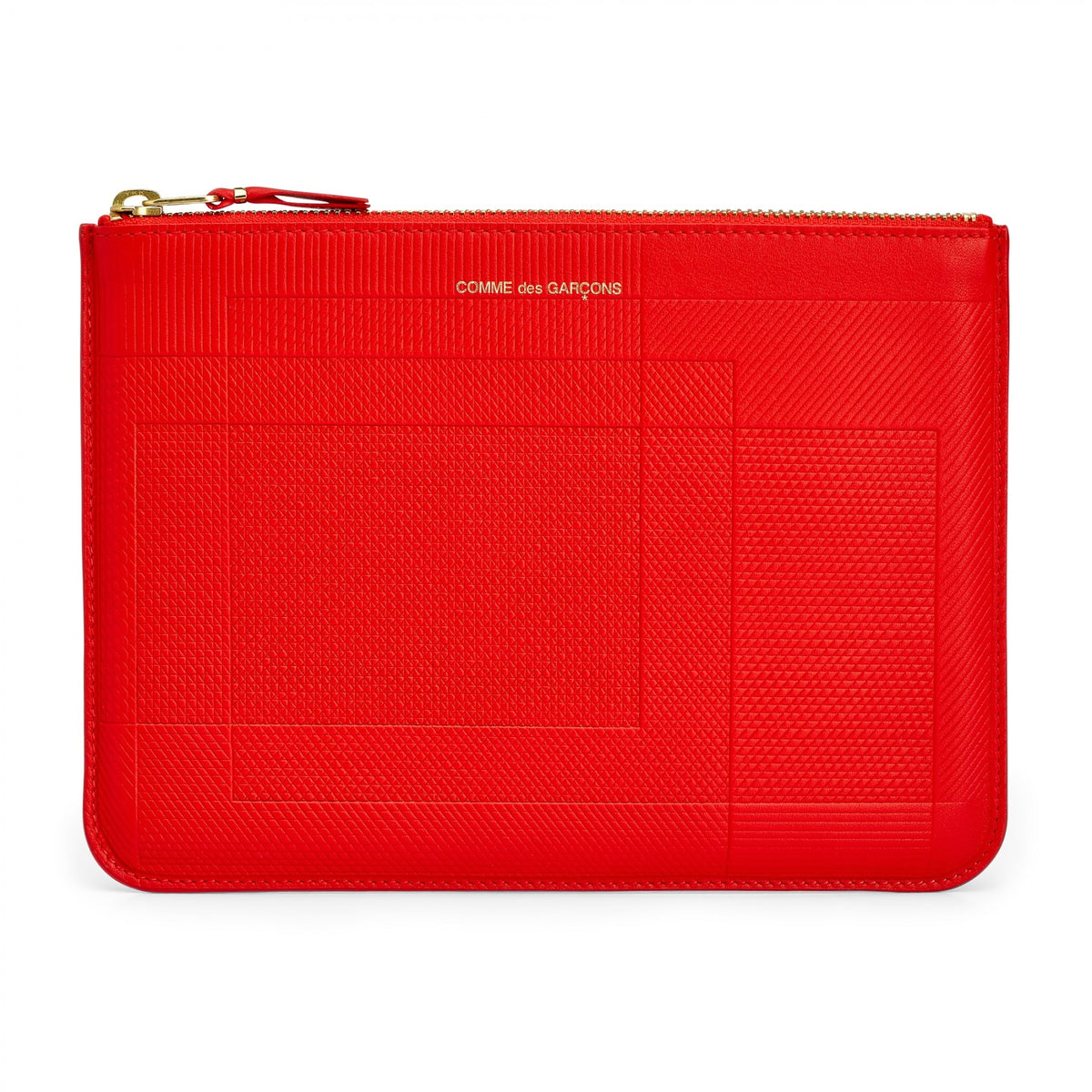 Comme des Garçons Intersection Lines 1/2 Zip Wallet Red SA3100LS - NOW OR  NEVER