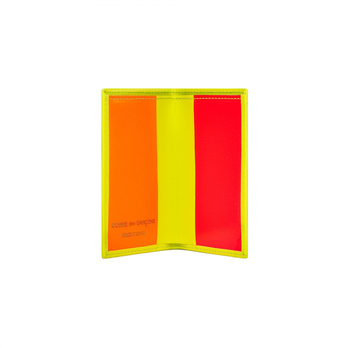 Belts Comme Des Garçons Wallet - Super Fluo reversible belt in yellow and  oran - SA0910SFSUPERFLUOORANGEYELLOW