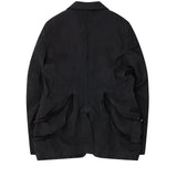 Black CDG Slashed Jacket