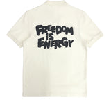 CDG SHIRT x Fred Perry "Freedom Is Energy"  Polo