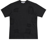 CDG SHIRT Herren T-Shirt mit Ausschnitt-Einsatz Design