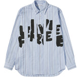 CDG SHIRT "Live Free" Bedrucktes Herren Hemd