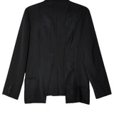 Black CDG Wool Gabardine Jacket