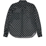 Black CDG Polka Dot Sheer Shirt