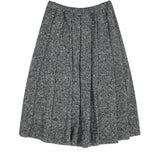 Black CDG Tweed Nep Skirt