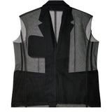 Black CDG Sheer Vest