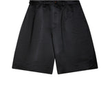 Black CDG Polyester Satin Shorts