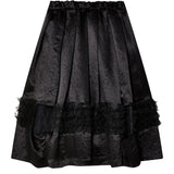 Black CDG Cut Out Ruffle Skirt