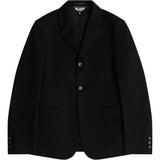 Black CDG Wende-Jacket mit Rüschenfutter