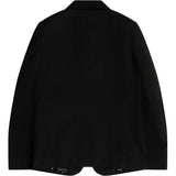 Black CDG Wende-Jacket mit Rüschenfutter