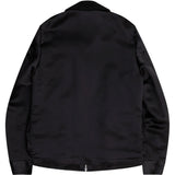 Black CDG Acetat-Taft Jacket mit Rüschenfutter