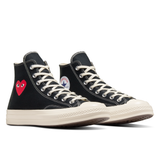 CDG PLAY x CONVERSE Chuck Taylor'70 Kleines Rotes Herz / High Top / Schwarz