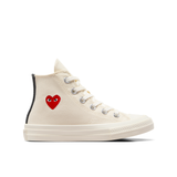 CDG PLAY x CONVERSE Kids Chuck Taylor'70 Kleines Rotes Herz / High Top / Creme