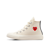 CDG PLAY x CONVERSE Kids Chuck Taylor'70 Kleines Rotes Herz / High Top / Creme