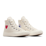 CDG PLAY x CONVERSE Kids Chuck Taylor'70 Little Red Heart / High Top / Cream