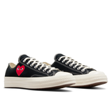 CDG PLAY x CONVERSE Chuck Taylor'70 Kleines Rotes Herz / Low Top / Schwarz