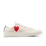 CDG PLAY x CONVERSE Chuck Taylor'70 Kleines Rotes Herz / Low Top / Cremeweiß