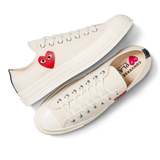 Comme des Garçons x CONVERSE PLAY Chuck Taylor'70 / Low Top / Off White