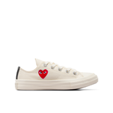 CDG PLAY x CONVERSE Kids Chuck Taylor'70 Kleines Rotes Herz / Low Top / Creme