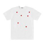 Play Comme des Garçons T-Shirt mit Streu-Herzen