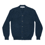 Play Comme des Garçons Cardigan - Blue Gray / Red Heart