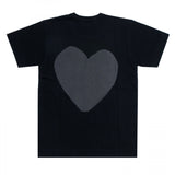 Play Comme des Garçons T-shirt Print großes Herz - Schwarz