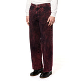 Rassvet Baggy Denim Hosen - Weinrot