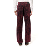 Rassvet Baggy Denim Hosen - Weinrot