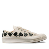 CDG PLAY x CONVERSE Chuck Taylor'70  Multiheart / Low Top / Off-White