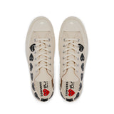 CDG PLAY x CONVERSE Chuck Taylor'70  Multiheart / Low Top / Off-White