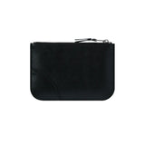 CDG Wallet  Silver Eyelet Line - Black - SA100SE-1