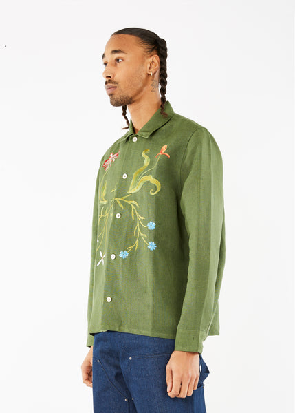 Sky High Farm FW23 / Garden Embroidered Shirt Green – COMME des