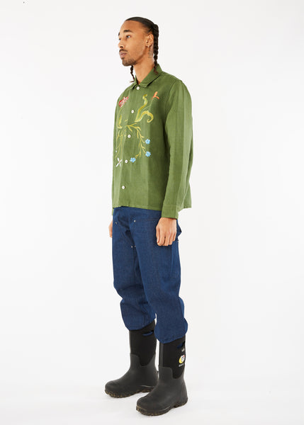 Sky High Farm FW23 / Garden Embroidered Shirt Green – COMME des