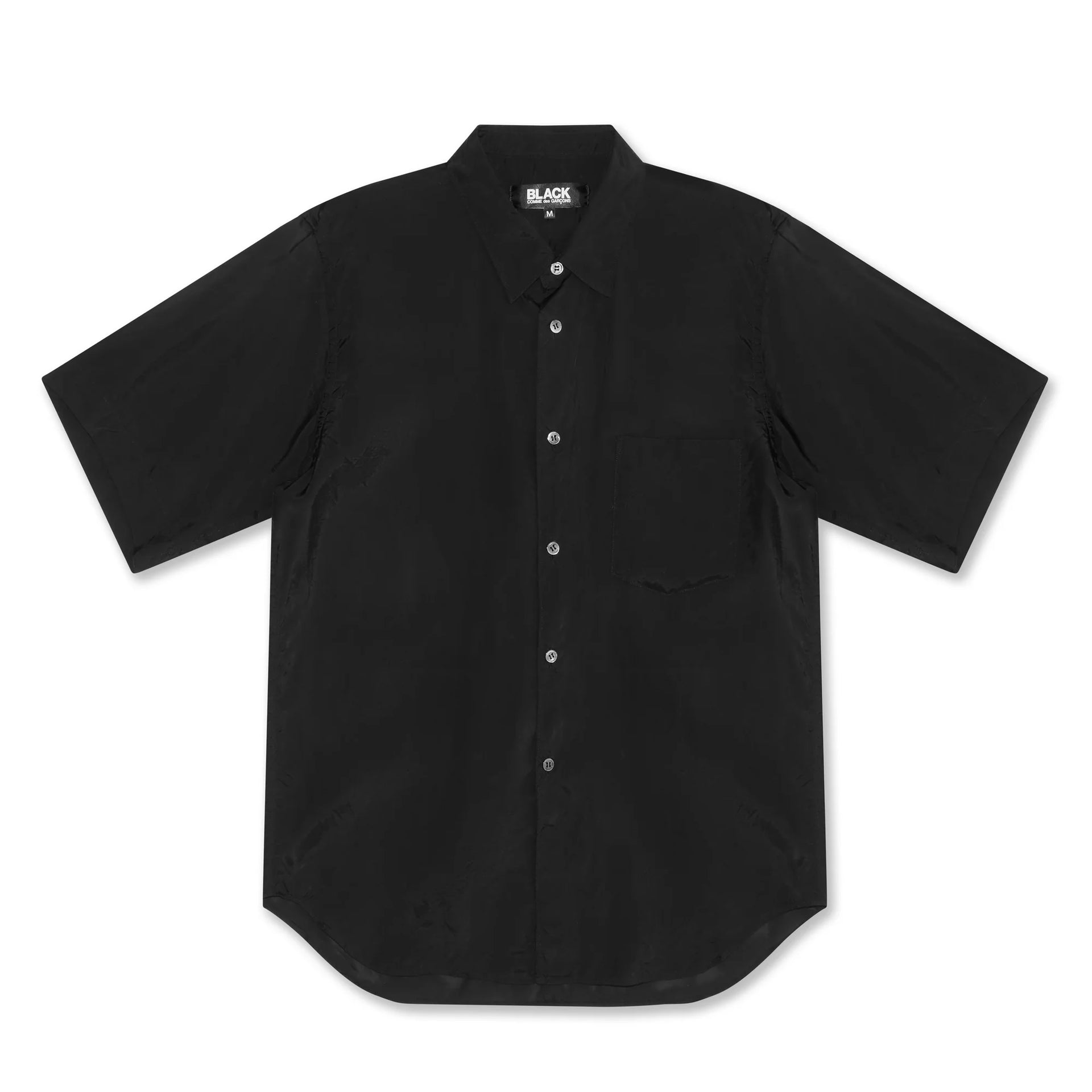 Black cdg shirt on sale