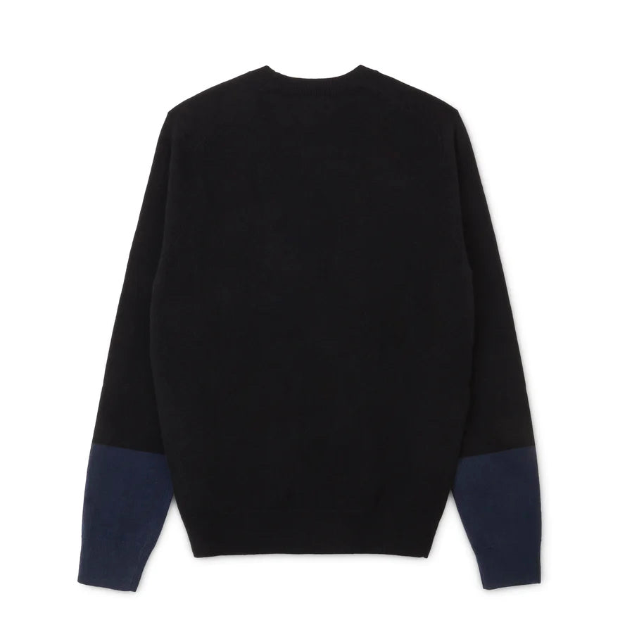 CDG Shirt Forever - Men's Sweater Crew neck - Black/Navy – COMME des ...