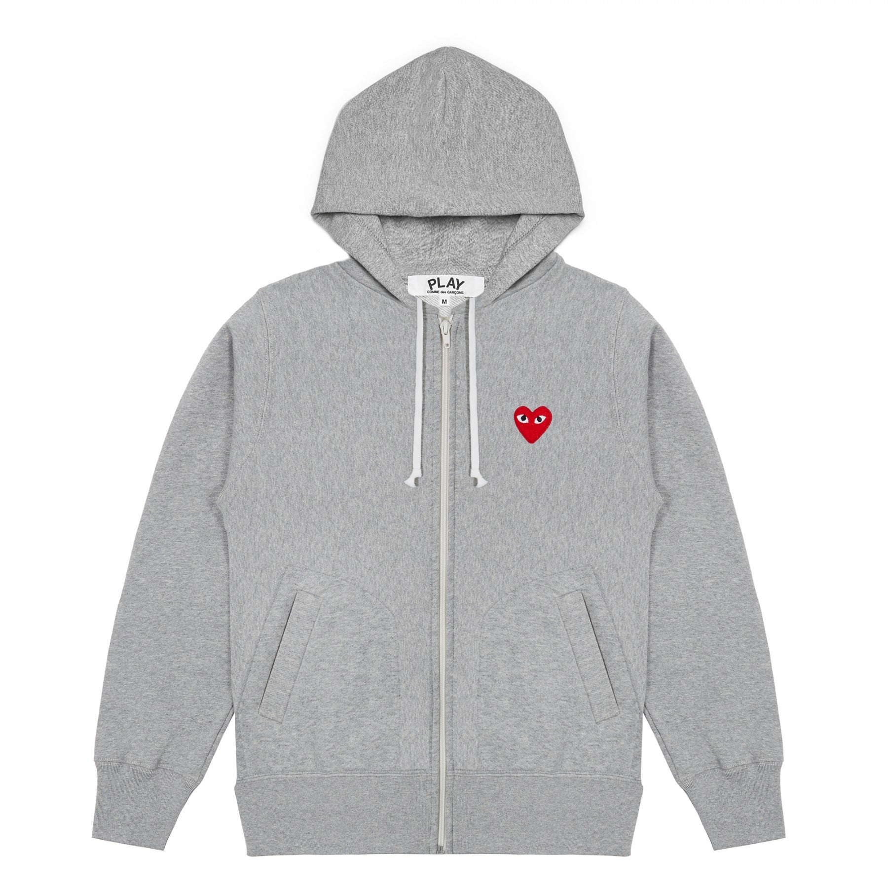 Kapuzenpulli Kaputzenpulli Hoodie hoody sweatshirt sweater capuche Kaputzenjacke rotes Herz red heart logo emblem patch Comme des Garcons Commes des Garcon Comme de Garcons Comme de Garcon Comm des Garcons