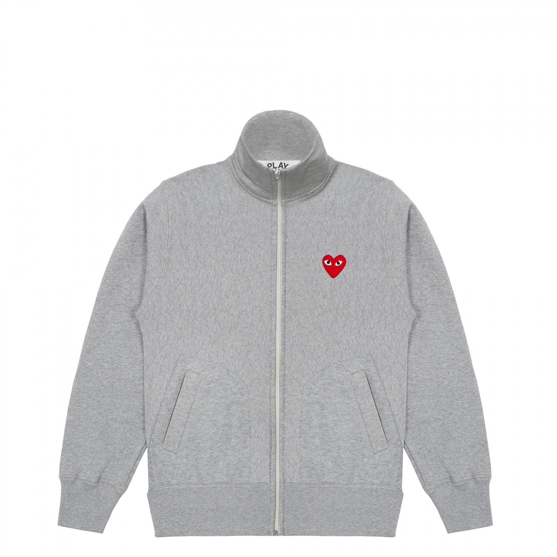 trainings jacke track jacket trackjacket zipjacke reißverschluss pulli sweatshirt sweater Jacke tracksuit rotes Herz red heart logo emblem patch Comme des Garcons Commes des Garcon Comme de Garcons Comme de Garcon Comm des Garcons