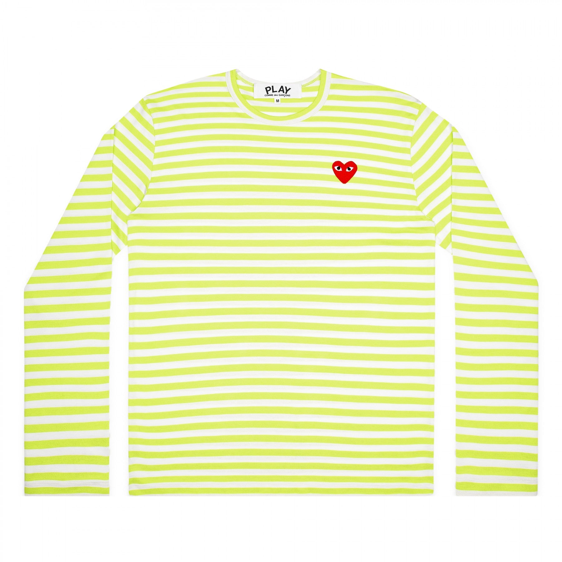 Langarm￼a we shirt Longsleeve manche longue rotes Herz red heart logo emblem patch Comme des Garcons Commes des Garcon Comme de Garcons Comme de Garcon Comm des Garcons