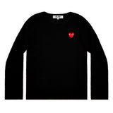 Play Comme des Garçons Knit - Black / Red Heart Emblem